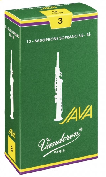 Saxphone reed Vandoren Java Saxophone Soprano n°2 (Box x10)
