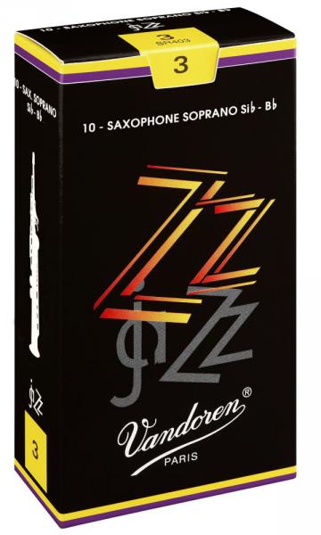 Saxphone reed Vandoren ZZ Saxophone Soprano n°2.5 x10 Box