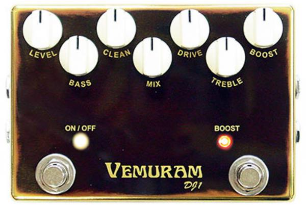 Overdrive, distortion, fuzz effect pedal for bass Vemuram Darryl Jones DJ1 Bass Overdrive/Boost