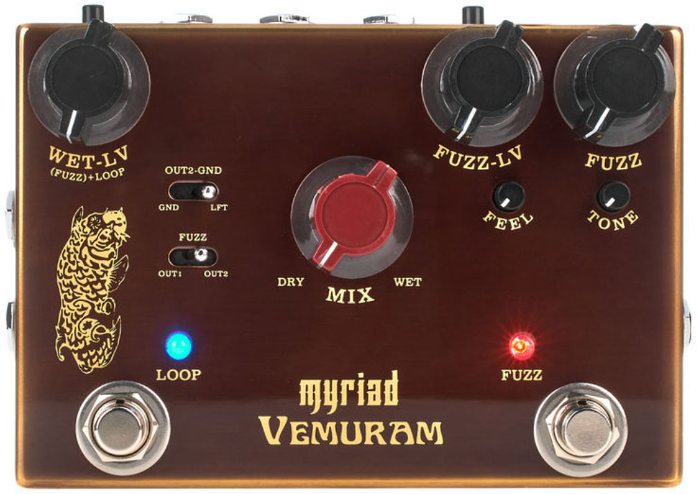 Vemuram Josh Smith Myriad Hybrid Fuzz + Loop (Mix) Overdrive, distortion   fuzz effect pedal
