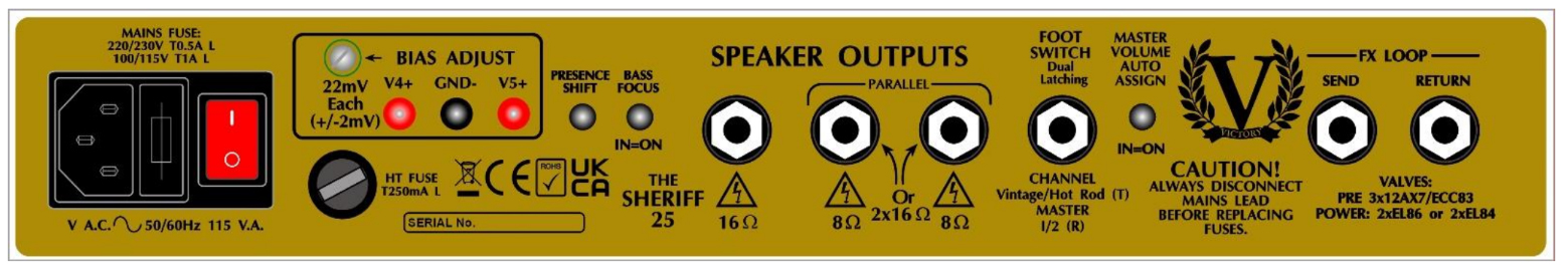 Victory Amplification Sheriff 25 Combo 1x12 25w - Electric guitar combo amp - Variation 2