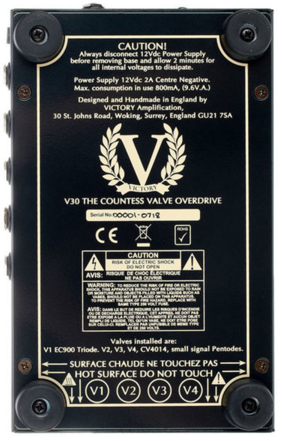 Victory Amplification V4 V30 The Countess Preamp A Lampes - Electric guitar preamp - Variation 3