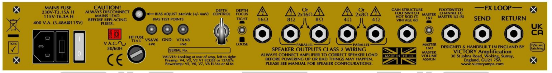 Victory Amplification Vs100 Super Sheriff Wide Body Head 35/100w - Electric guitar amp head - Variation 1