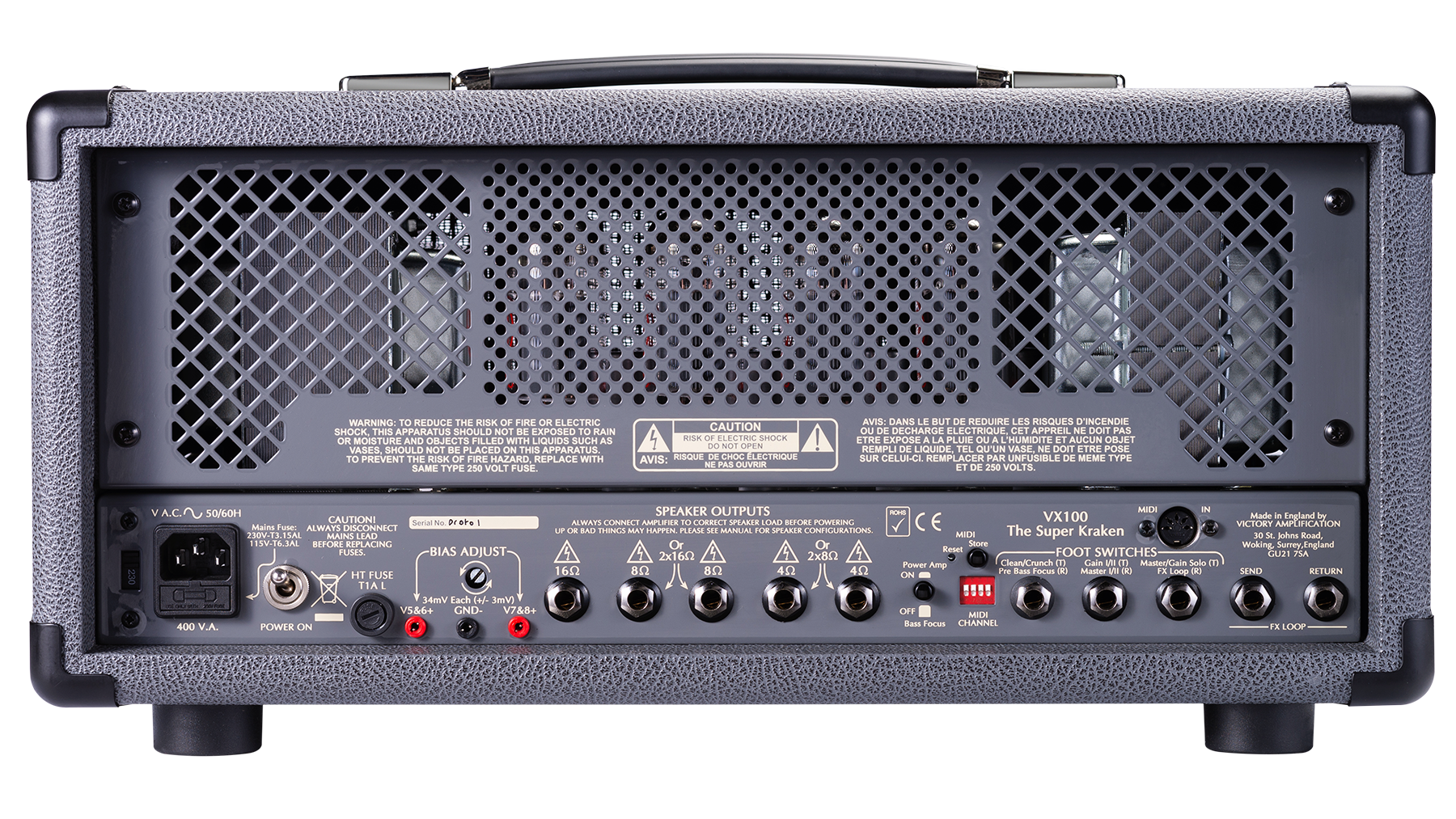 Victory Amplification Vx100 Super Kraken Head 100w/30w - Electric guitar amp head - Variation 2