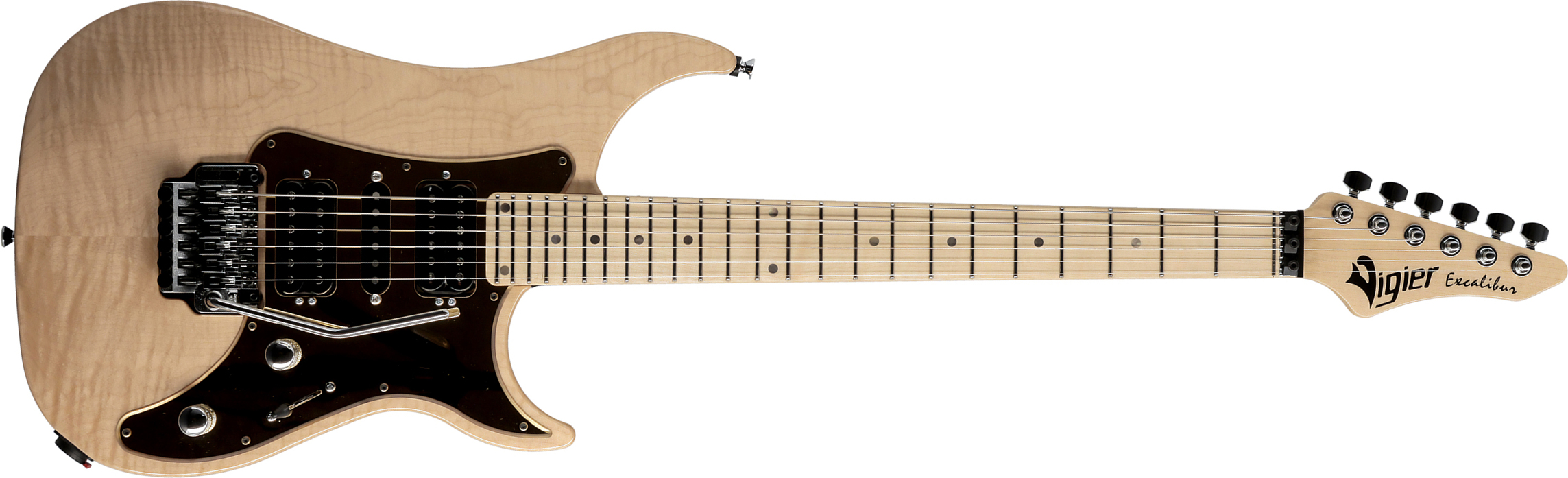 Vigier Excalibur Custom Hsh Fr Mn - Natural Maple - Str shape electric guitar - Main picture