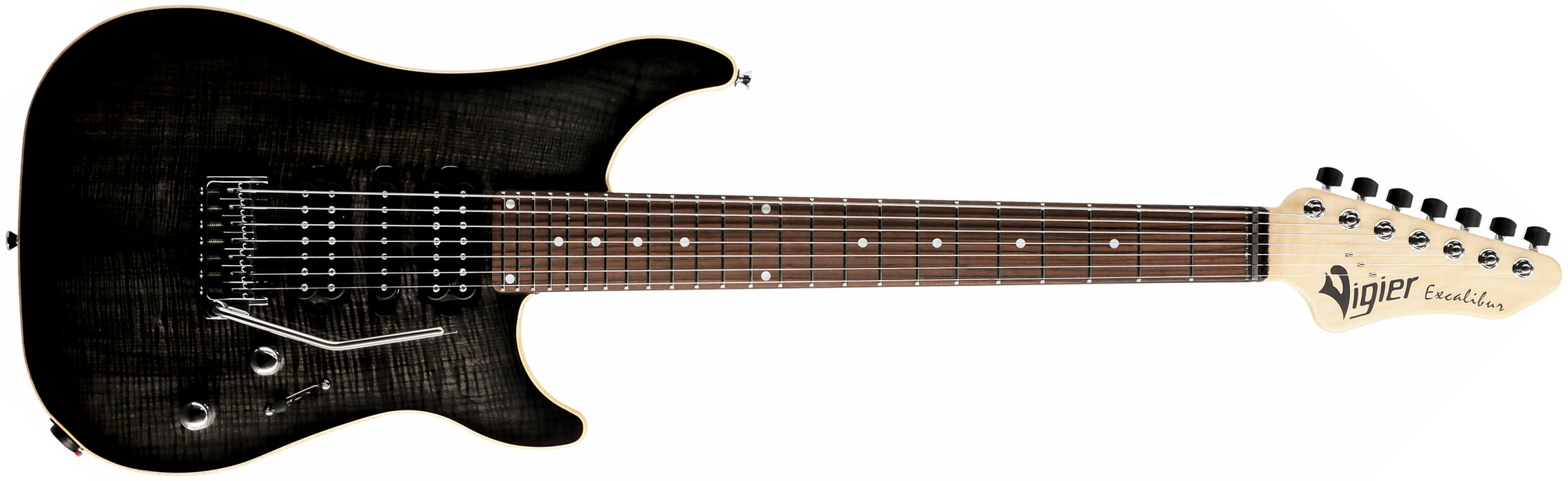 Vigier Excalibur Special 7 Hsh Trem Rw - Mysterious Black - 7 string electric guitar - Main picture