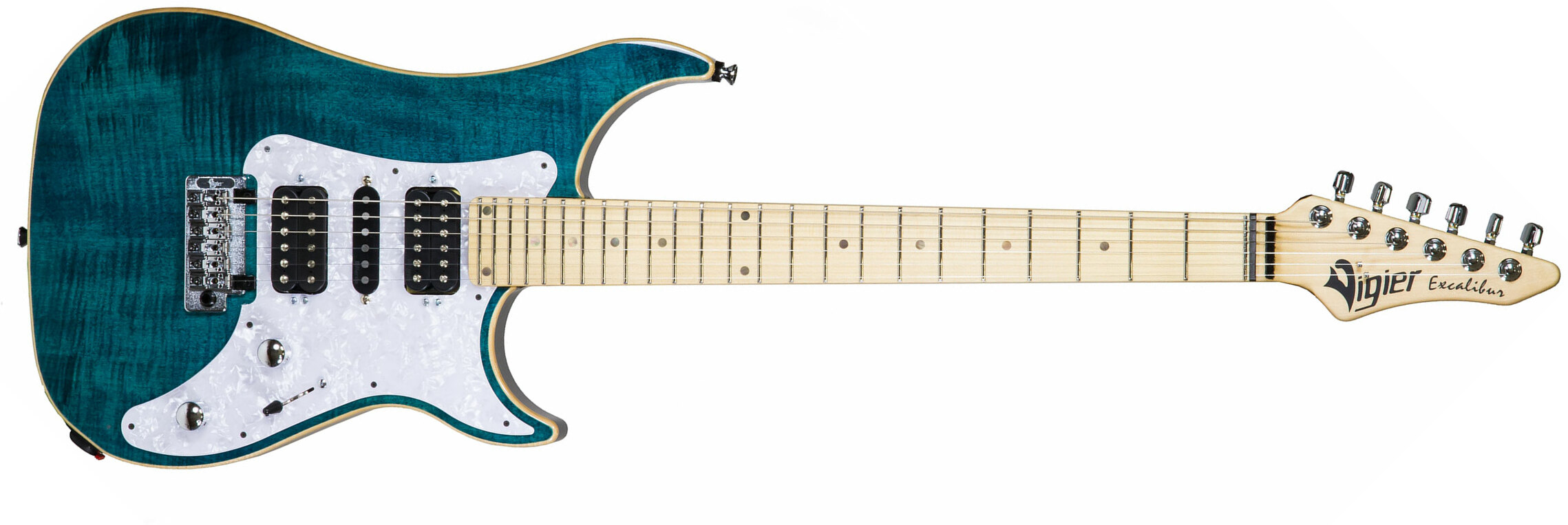 Vigier Excalibur Special Hsh Trem Mn +housse - Deep Blue - Double cut electric guitar - Main picture