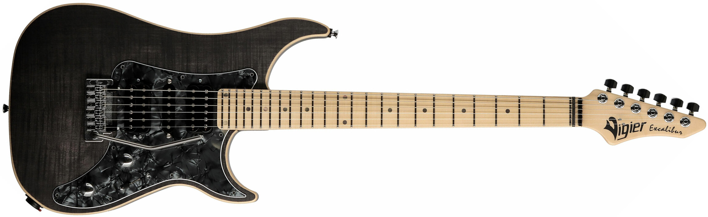 Vigier Excalibur Special Hsh Trem Mn +housse - Black Diamond - Double cut electric guitar - Main picture