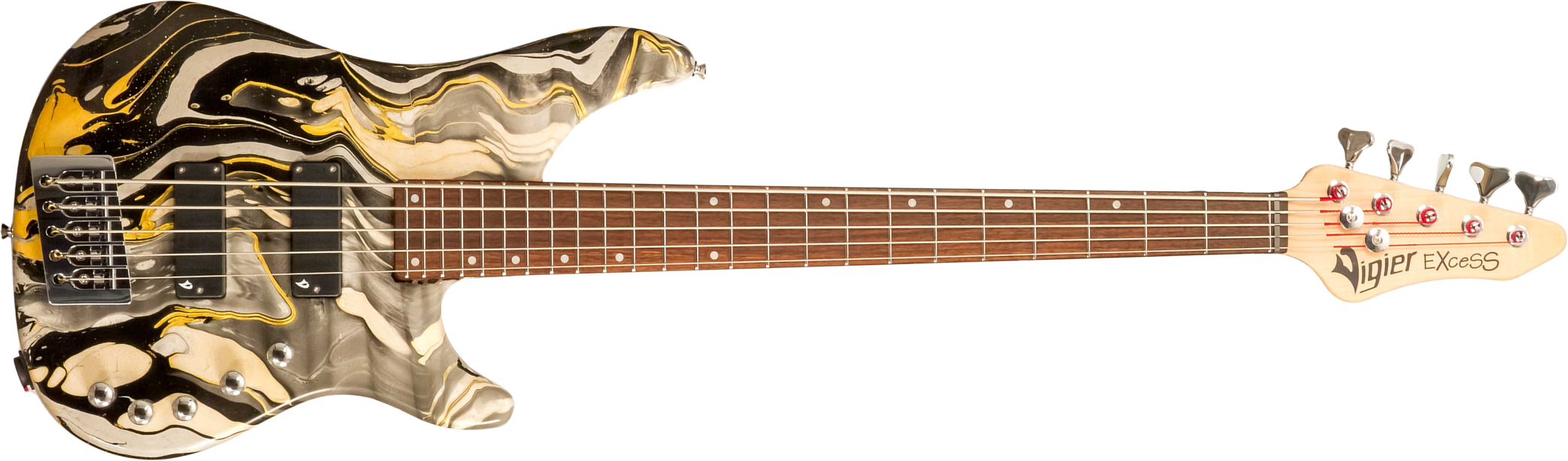 Vigier Excess Original 5c Active Rw - Rock Art - Solid body electric bass - Main picture