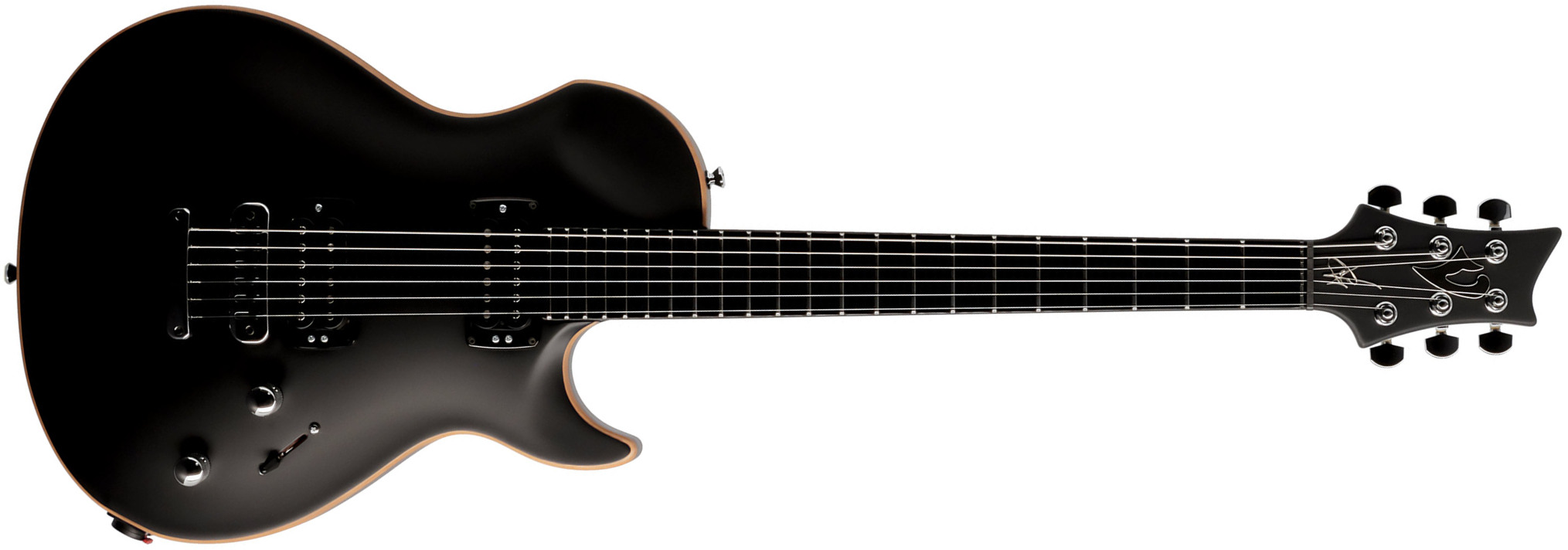 Vigier G.v. Rock 2h Ht Phe - Black Matte - Single cut electric guitar - Main picture