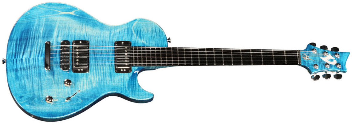 Vigier G.v. Wood Hh Ht Phe - Stonewash Blue - Single cut electric guitar - Main picture