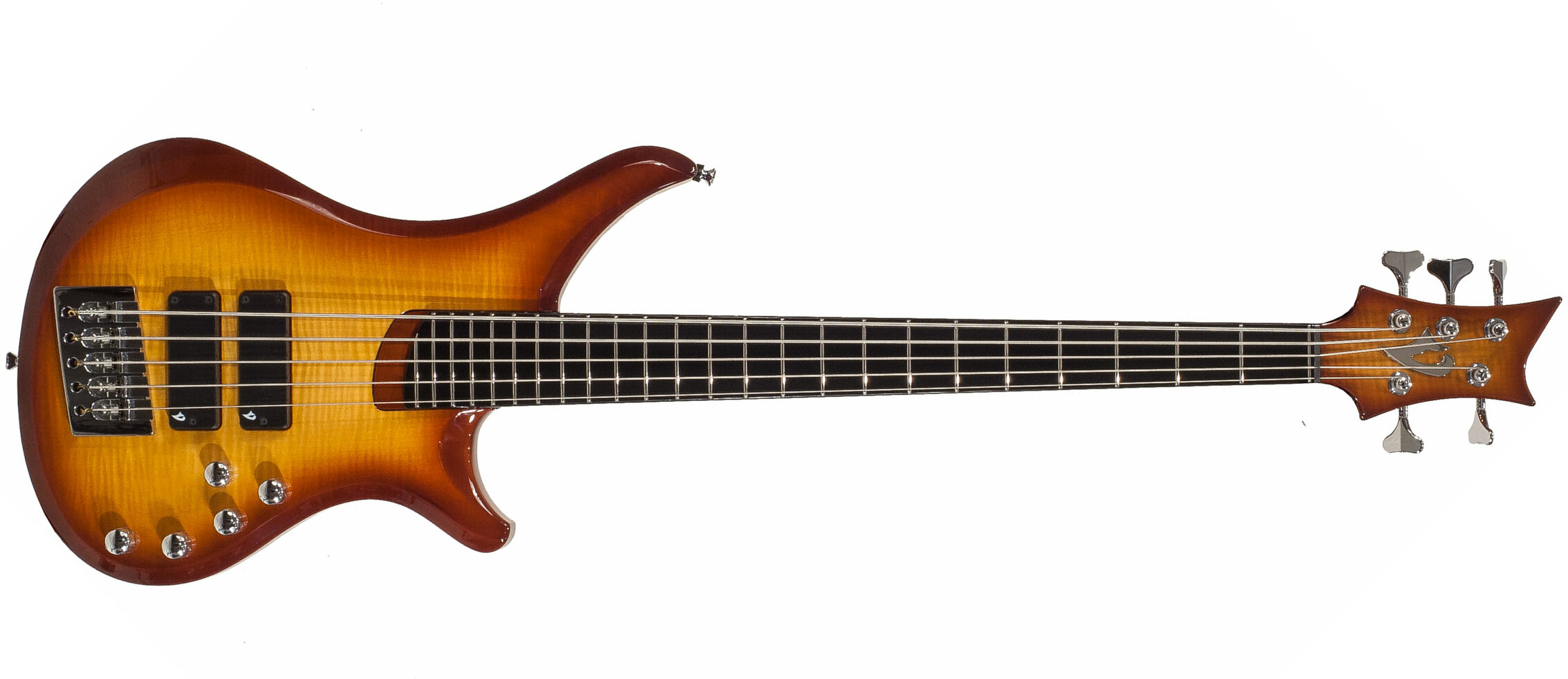 Vigier Passion Iv 5-cordes Active Phe - Amber - Solid body electric bass - Main picture