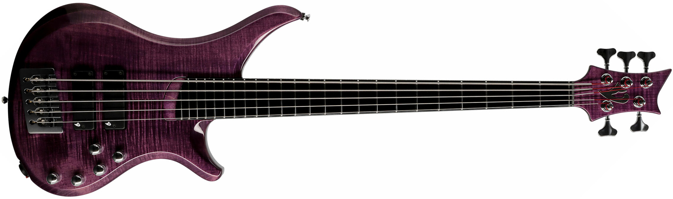 Vigier Passion Iv 5c Active Phe - Amethyst Purple - Solid body electric bass - Main picture