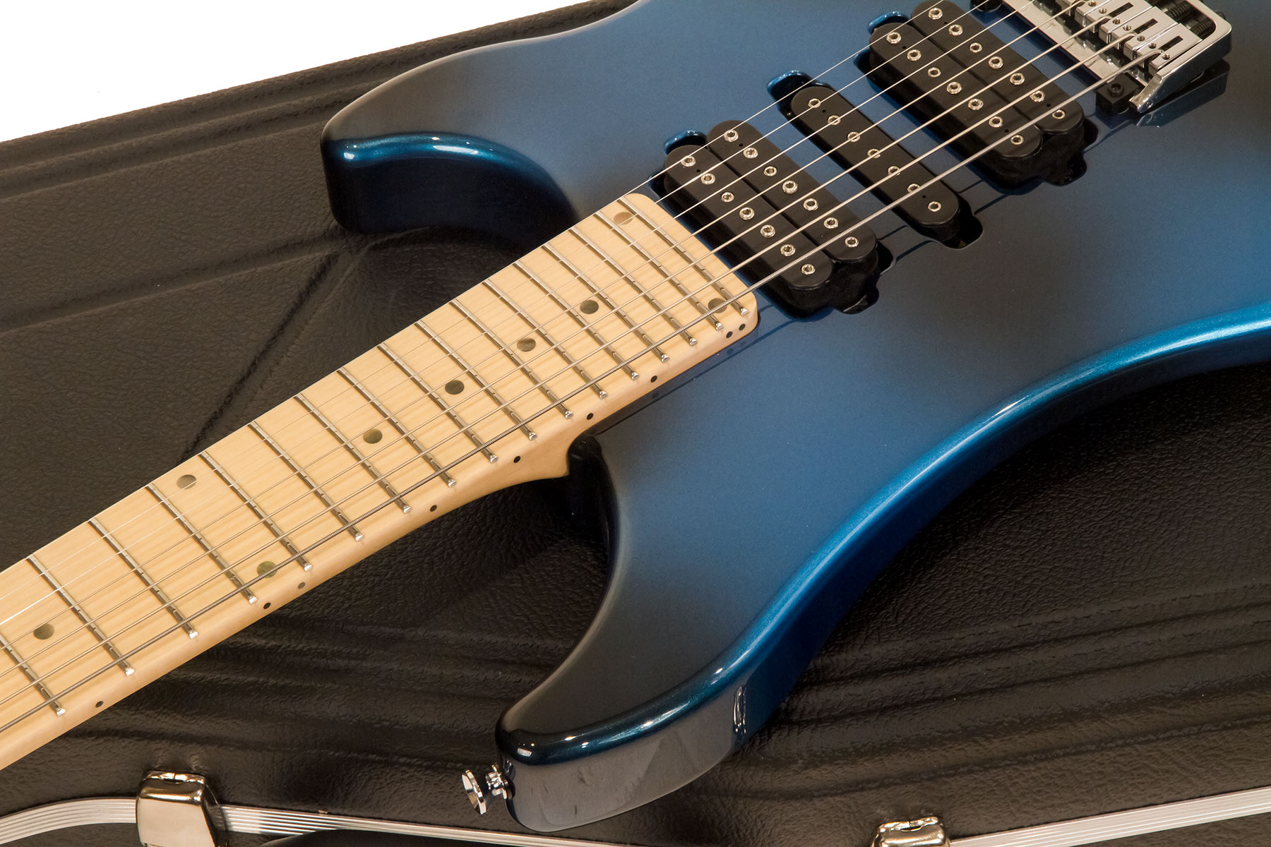 Vigier Excalibur Supra 7c Hsh Trem Mn - Urban Blue - 7 string electric guitar - Variation 1