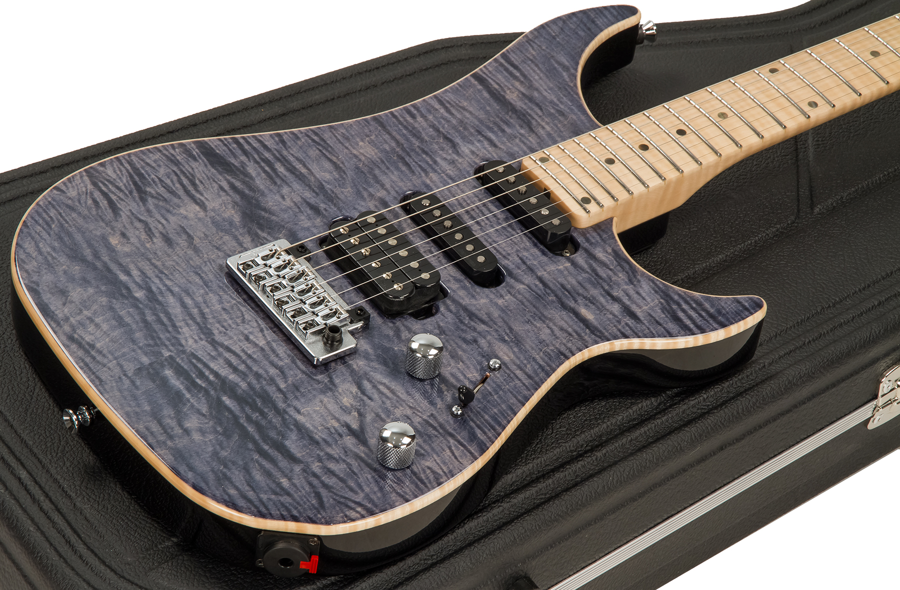 Vigier Excalibur Ultra Blues Hss Trem Mn - Light Sapphire - Str shape electric guitar - Variation 1