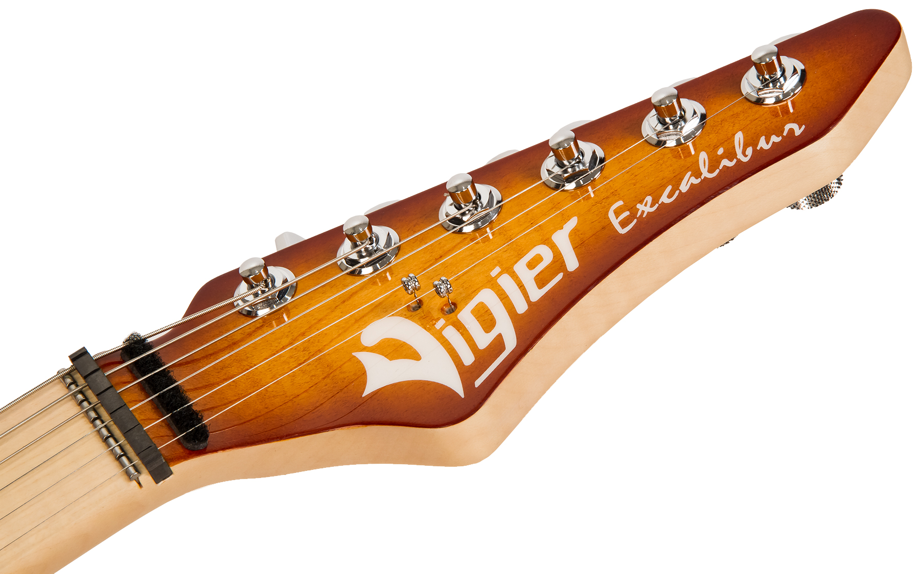 Vigier Excalibur Ultra Blues Hss Trem Mn - Amber - Double cut electric guitar - Variation 4