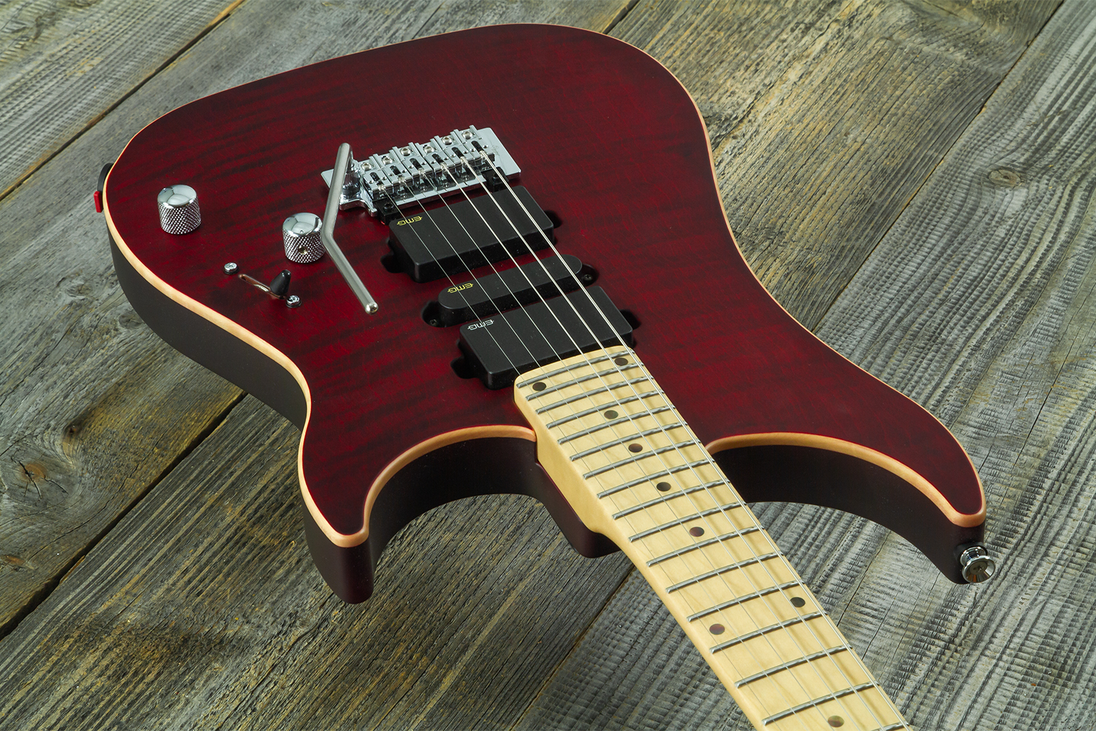 Vigier Excalibur Ultra Hsh Trem Mn - Double Ruby Fade Matte - Str shape electric guitar - Variation 1