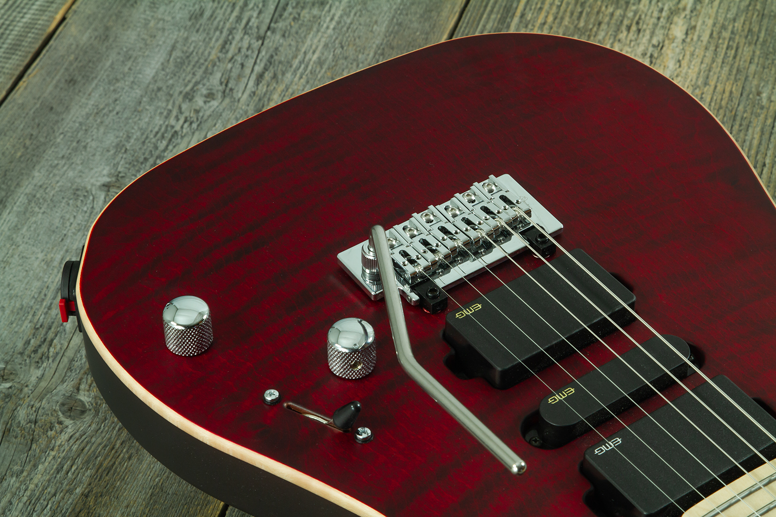Vigier Excalibur Ultra Hsh Trem Mn - Double Ruby Fade Matte - Str shape electric guitar - Variation 2