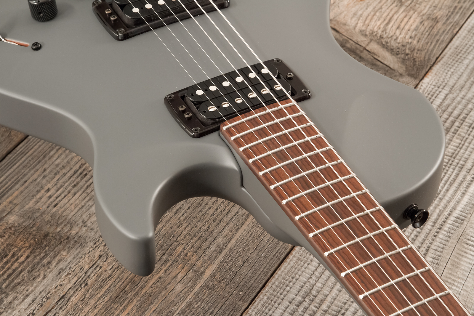 Vigier G.v. Rock 2h Ht Rw - Grey Matter - Single cut electric guitar - Variation 4