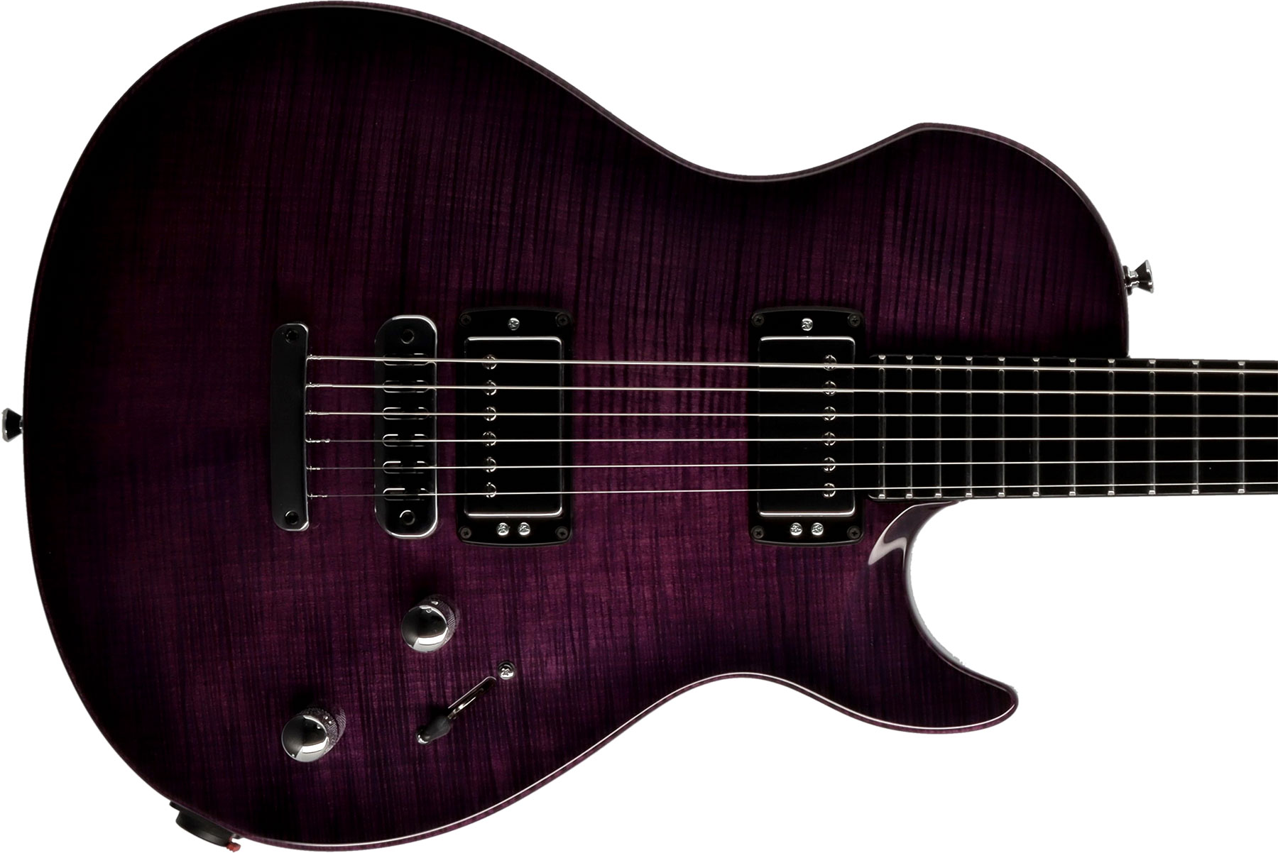 Vigier G.v. Wood 2h Ht Phe - Purple Fade - Single cut electric guitar - Variation 2