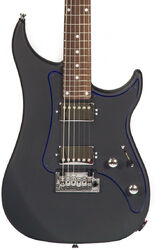 Str shape electric guitar Vigier Excalibur Indus (HH, Trem, RW) - Textured black
