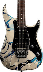 Str shape electric guitar Vigier                         Excalibur Original HSH (RW) - Rock art grey blue