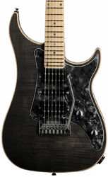 Double cut electric guitar Vigier Excalibur Special (HSH, TREM, MN) - Black diamond