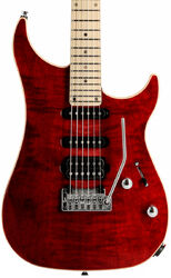 Str shape electric guitar Vigier Excalibur Ultra Blues (HSS, Trem, MN) - Ruby