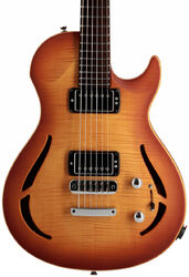 Semi-hollow electric guitar Vigier                         G.V. Hollow - Amber