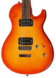 Single cut electric guitar Vigier G.V. Rock HH Rosewood - Amber