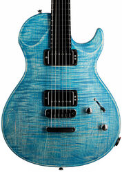 Single cut electric guitar Vigier G.V. Wood - Stonewash blue matt