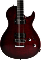 Single cut electric guitar Vigier                         G.V. Wood - Deep burgundy fade