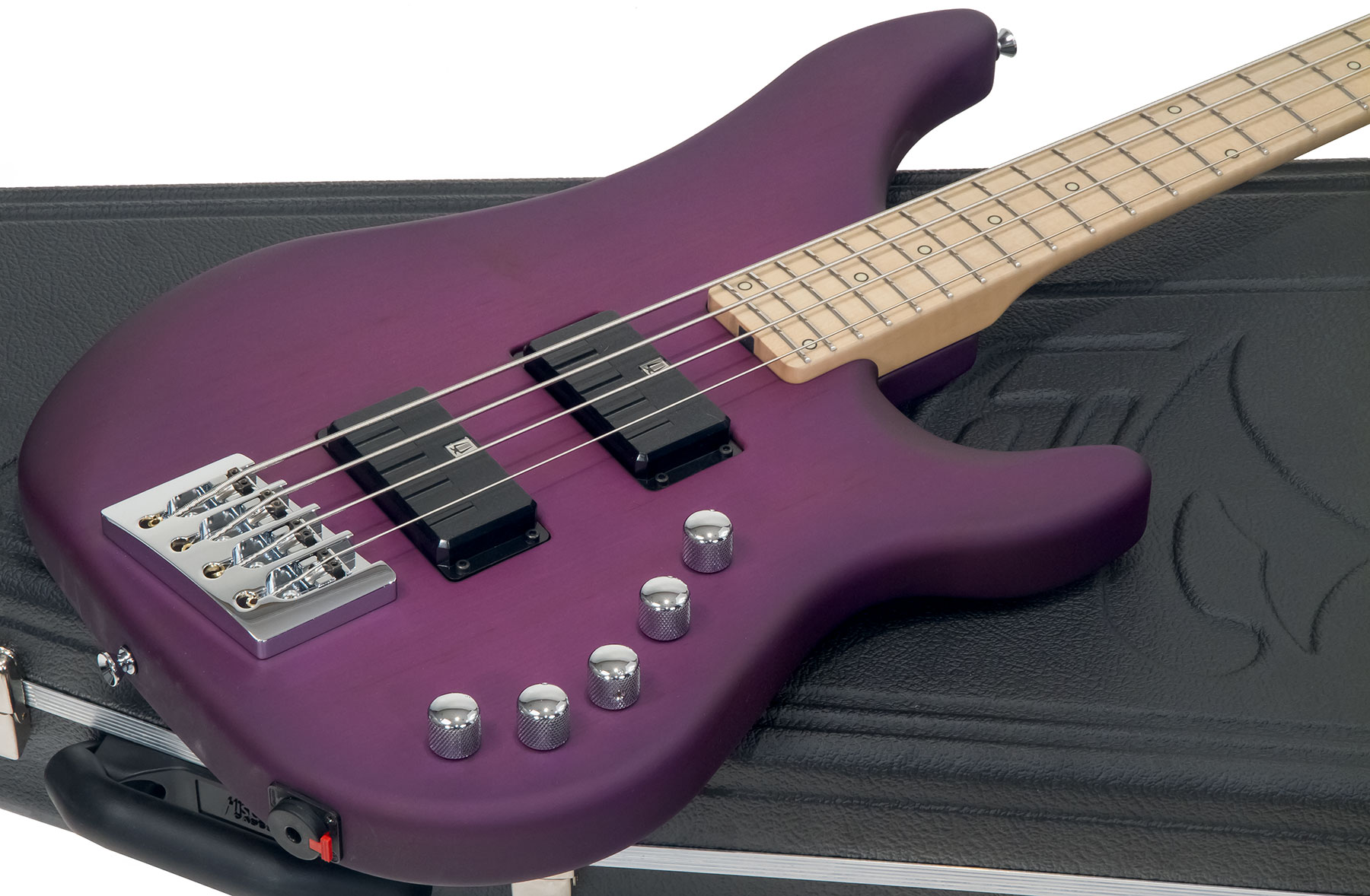 Vigier Roger Glover Excess Original Signature Active Rw - Clear Purple - Solid body electric bass - Variation 1