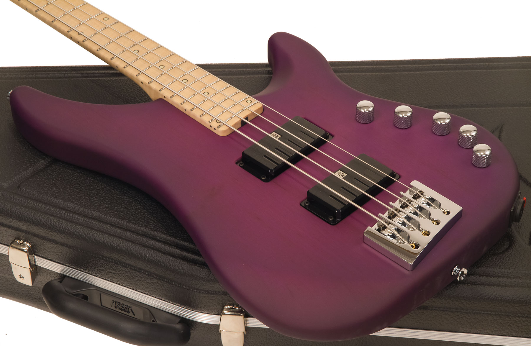 Vigier Roger Glover Excess Original Signature Active Rw - Clear Purple - Solid body electric bass - Variation 2