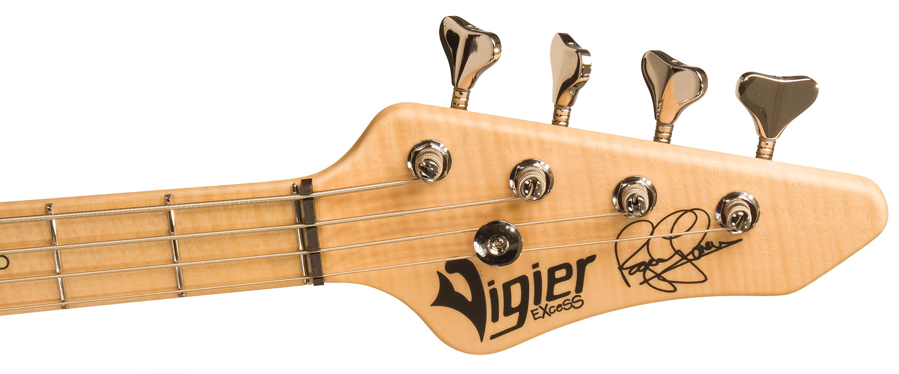 Vigier Roger Glover Excess Original Signature Active Rw - Clear Purple - Solid body electric bass - Variation 4