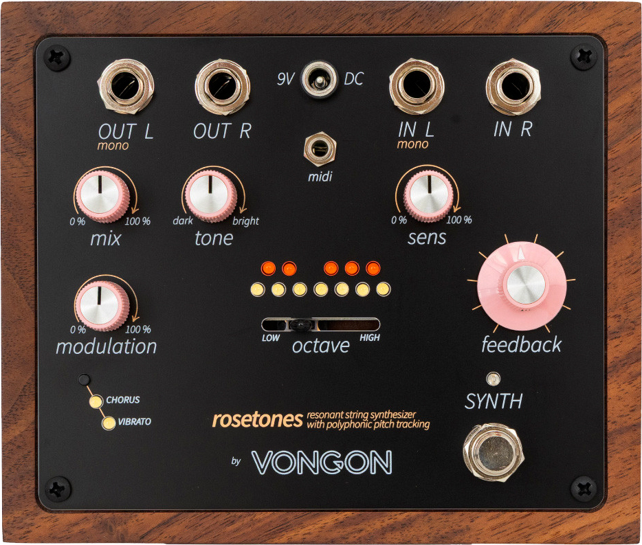 Vongon Rosetones String Synthesizer - Overdrive, distortion & fuzz effect pedal - Main picture