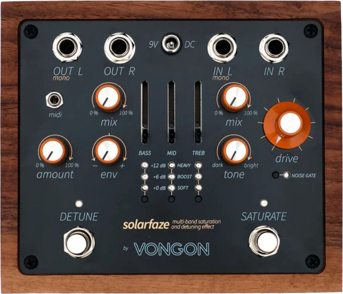 Vongon Solarfaze Saturation & Detuning Effect - Overdrive, distortion & fuzz effect pedal - Main picture