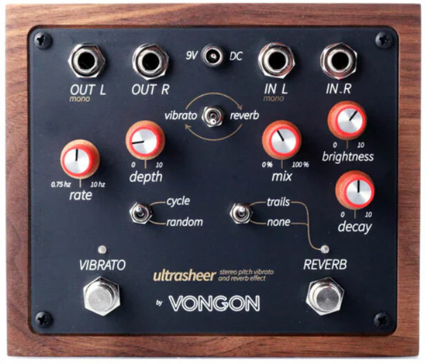 Vongon Ultrasheer Stereo Pitch Vibrato And Reverb - Modulation, chorus, flanger, phaser & tremolo effect pedal - Main picture
