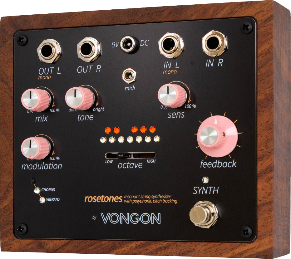 Vongon Rosetones String Synthesizer - Overdrive, distortion & fuzz effect pedal - Variation 1