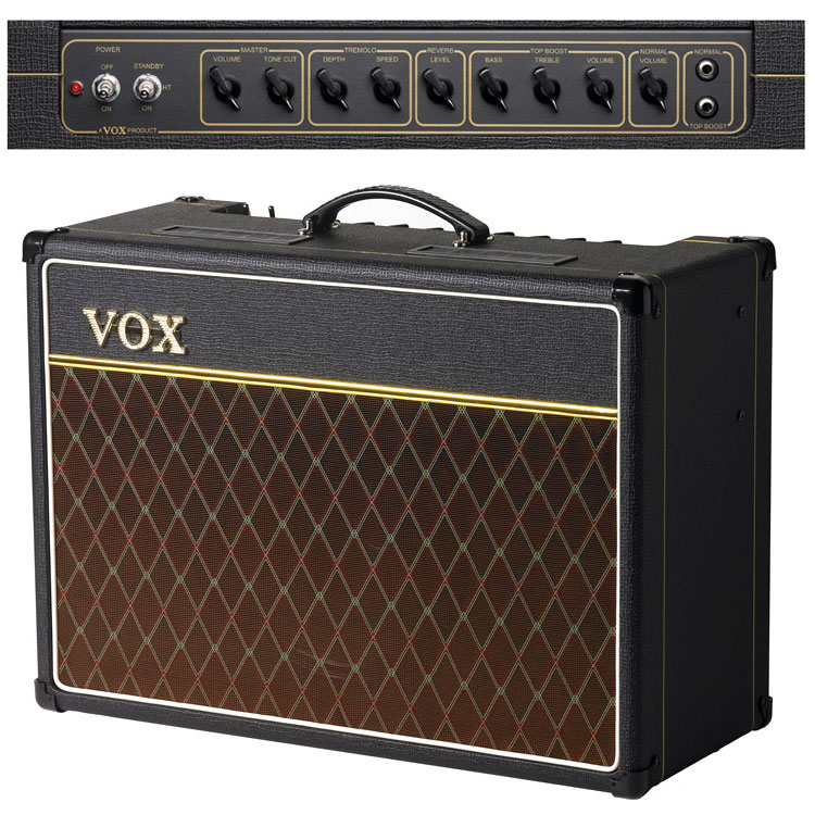 Vox Ac15c1 Custom 15w 1x12 Greenback Black - Electric guitar combo amp - Variation 1