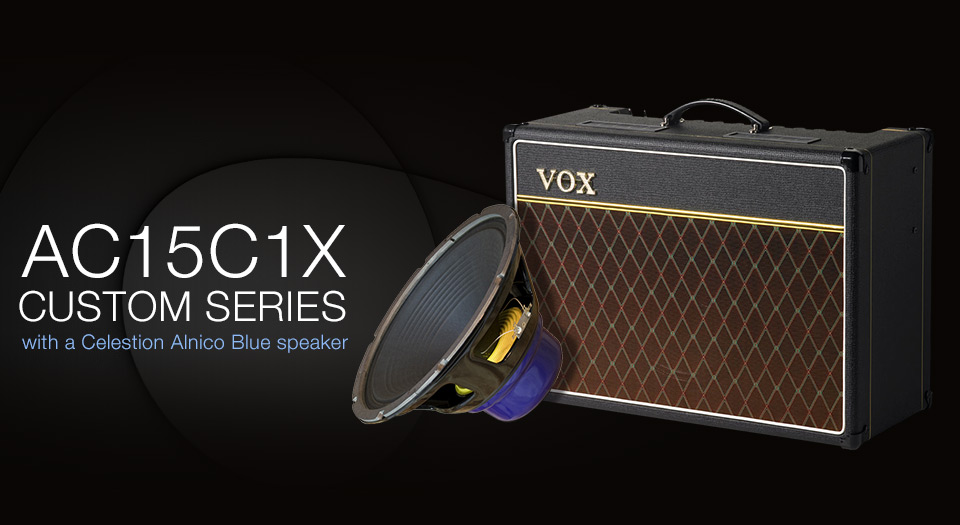 Vox Ac15c1x Custom 15w 1x12 Celestion Alnico Blue Black - Electric guitar combo amp - Variation 4