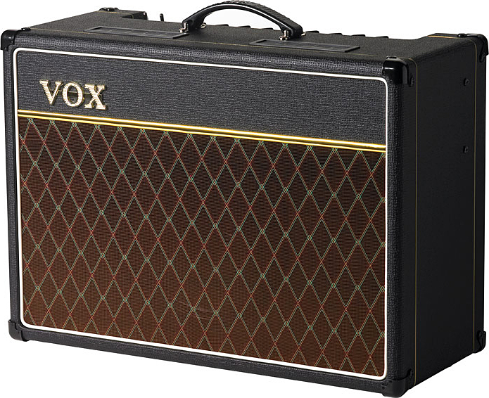 Vox Ac15c1x Custom 15w 1x12 Celestion Alnico Blue Black - Electric guitar combo amp - Main picture