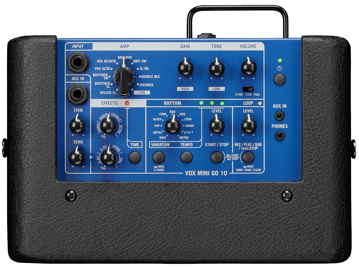 Vox Mini Go 10 Ltd 1x6.5 10w Cobalt Blue - Electric guitar combo amp - Variation 2