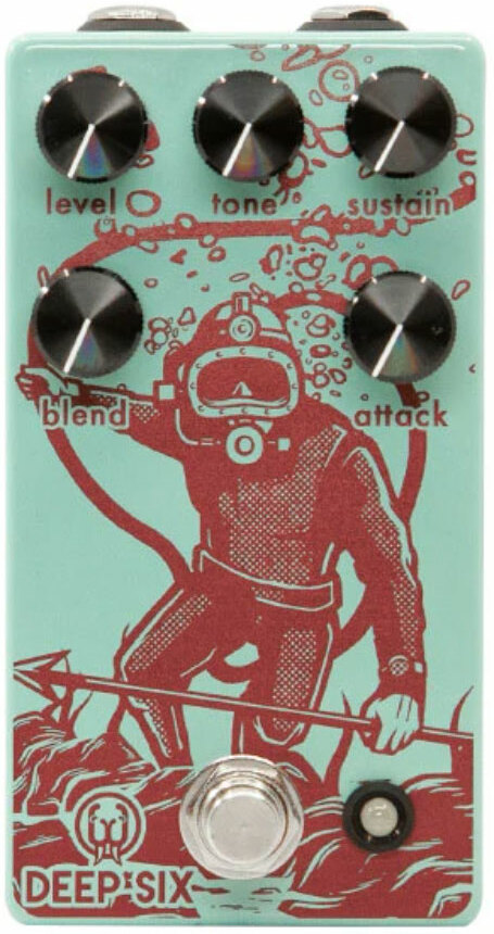 Walrus Audio Deep Six Compressor V3 - Compressor, sustain & noise gate effect pedal - Main picture