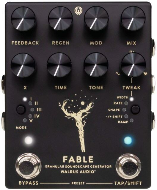 Walrus Audio Fable Mkii Black - Reverb, delay & echo effect pedal - Main picture