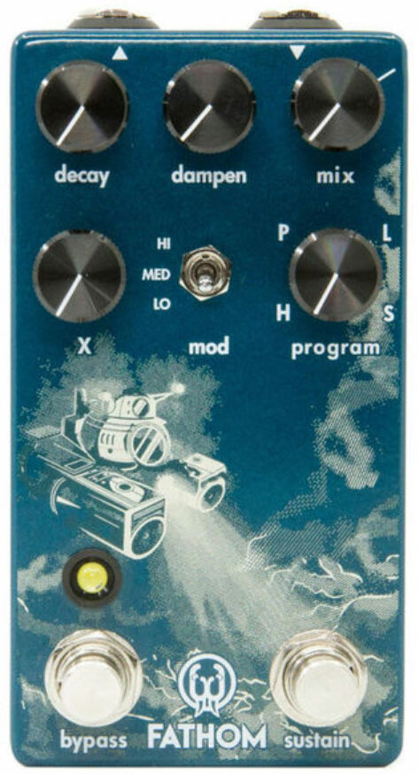 Walrus Fathom Multi-function Reverb - Reverb, delay & echo effect pedal - Main picture