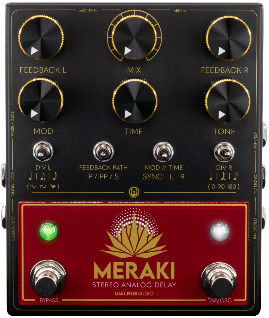 Walrus Audio Meraki Stereo Analog Dual Delay - Reverb, delay & echo effect pedal - Main picture