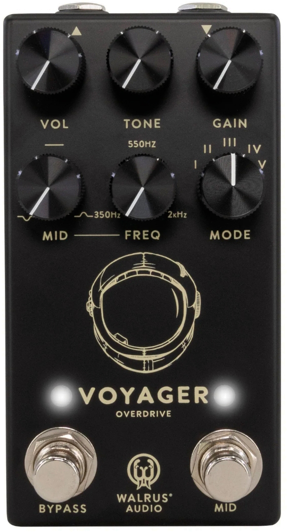 Walrus Audio Voyager Preamp/overdrive Mkii Black - Overdrive, distortion & fuzz effect pedal - Main picture