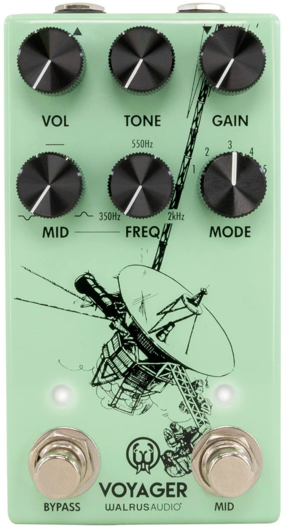 Walrus Audio Voyager Preamp/overdrive Mkii Seafoam - Overdrive, distortion & fuzz effect pedal - Main picture