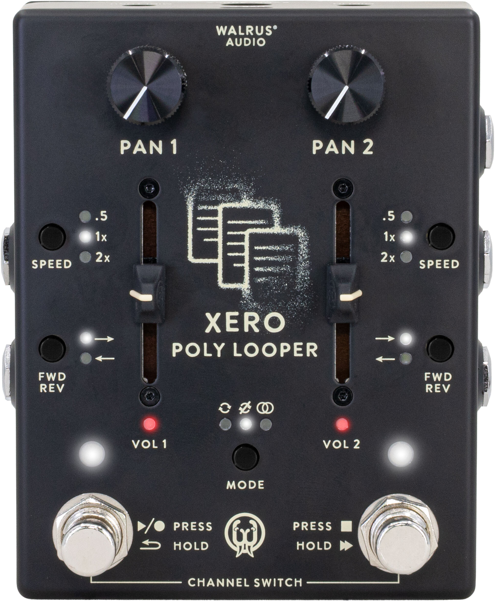 Walrus Audio Xero Poly Looper Black - Looper effect pedal - Main picture